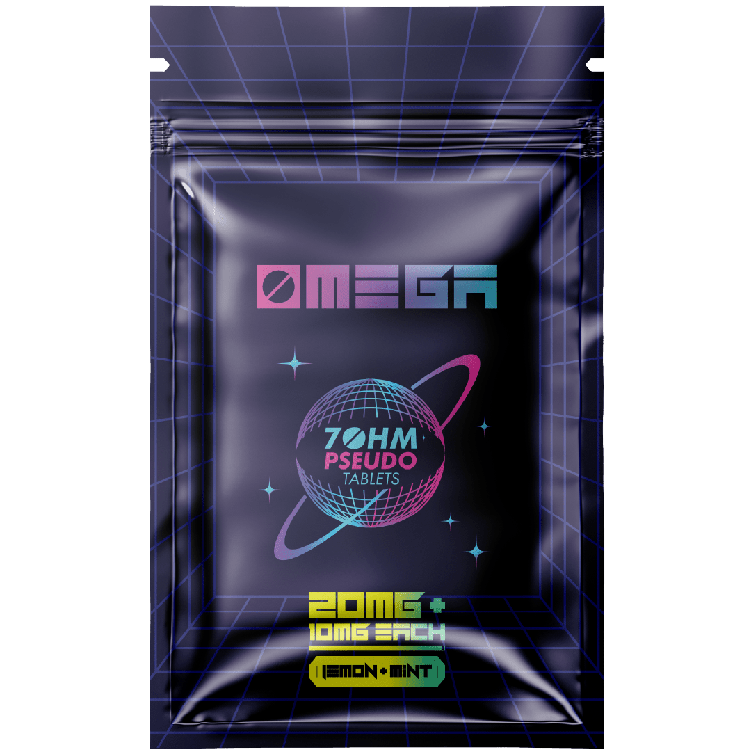 7ohm - 7oh 20mg 7oh / 10mg Pseudo Lemon Mint Tablets - Omega Extrax